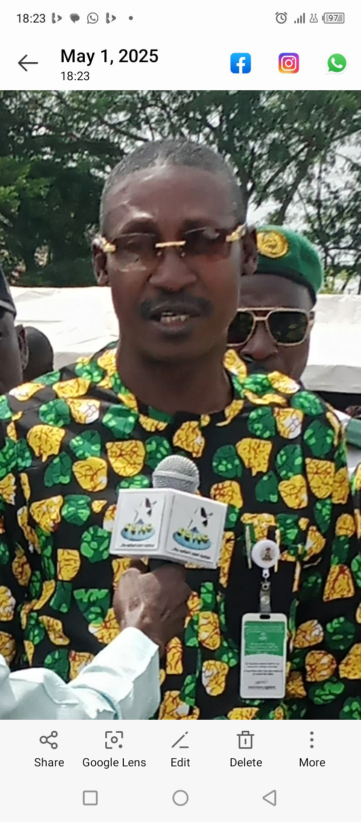 MAY-DAY 2025:AMBASSADOR ADEMOLA ODUDU COMMENDS GOV.LUCKY ORIMISAN AIYEDATWA, SAYS NURTW IS A UNION OF PEACE AS HE APPEALS TO PASSENGERS TO BOARD VEHICLES AT NURTW PARKS ACROSS ONDO STATE MAY-DAY 2025:AMBASSADOR ADEMOLA ODUDU COMMENDS GOV.LUCKY ORIMISAN AIYEDATWA, SAYS NURTW IS A UNION OF PEACE AS HE APPEALS TO PASSENGERS TO BOARD VEHICLES AT NURTW PARKS ACROSS ONDO STATE